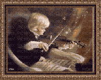 child playing violin bp - Nemokamas animacinis gif