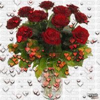 Roses rouges - GIF animasi gratis