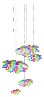 Animated.Flowers.Rainbow - By KittyKatLuv65 - Free animated GIF