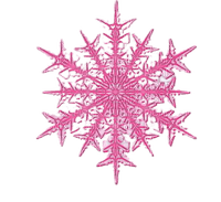 pink snowflake - бесплатно png
