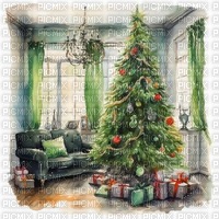 Background vintage Christmas - zdarma png