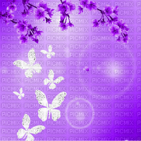 ME / BG /animated.flowers.butterflies.purple.idca - Gratis geanimeerde GIF