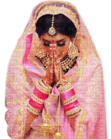 Rena Pink Woman Frau Indien Braut - Free PNG