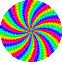 Kaz_Creations Animated Colours Spiral Circle - Gratis animeret GIF