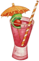 kikkapink deco summer red cocktail drink - ücretsiz png