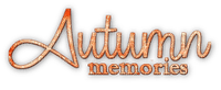 soave text autumn memories  ​orange - ilmainen png