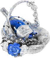 soave deco bottle flowers rose basket valentine - Free PNG