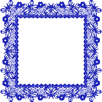 Blue glitter lace gif - Darmowy animowany GIF