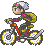 rse ruby riding bike sprite - Gratis animerad GIF