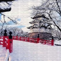 fond hiver background Winter Asia Asian - zdarma png
