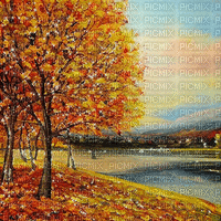 kikkapink autumn background animated vintage - Gratis geanimeerde GIF