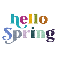 Hello Spring.Text.gif.Deco.Victoriabea - GIF animé gratuit