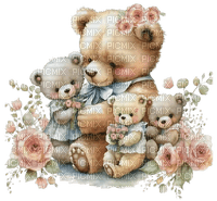 Teddy bear, Mothers day. Love. Birthday. Leila - Free PNG