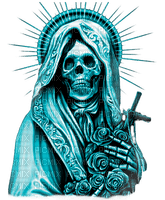 Y.A.M._Gothic skeleton  blue - png ฟรี