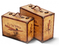 soave deco vintage suitcase brown - kostenlos png