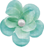 Flower Blume pearl green blue - png gratis