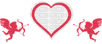 Kaz_Creations Valentines Heart Love Cupid - zdarma png