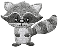 patch picture racoon - png grátis