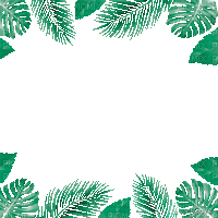 soave frame summer animated tropical  green - Free animated GIF