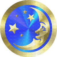 Golden Moon - Bezmaksas animēts GIF