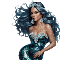 springtimes summer mermaid fantasy girl - 免费PNG