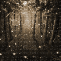 Y.A.M._Fantasy forest background sepia - Безплатен анимиран GIF