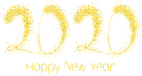 Kaz_Creations 2020-Logo-Text-Happy-New-Year - PNG gratuit