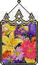 floral banner - GIF animado grátis