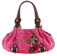 Bag Pink Brown Cherry Gold - Bogusia - 免费PNG