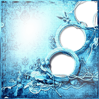 soave frame background transparent circle  blue - 無料png