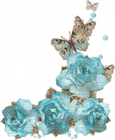 Turquoise Rose-RM - δωρεάν png
