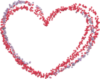 Frame heart red purple violet - 免费PNG