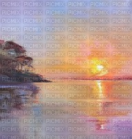 background paint summer sunset - PNG gratuit