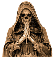 Y.A.M._Gothic skeleton sepia - ilmainen png
