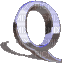 silver letter q - Darmowy animowany GIF