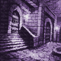 Y.A.M._Gothic fantasy background  purple - Gratis animeret GIF