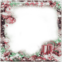 soave frame christmas year ball glass text 2022 - 免费PNG
