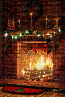 τζάκι χριστούγεννα - 無料のアニメーション GIF