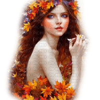 kikkapink autumn fantasy woman - png gratuito