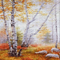 soave background  autumn animated forest tree - 無料のアニメーション GIF
