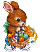 kikkapink vintage spring easter bunny flowers - png gratis