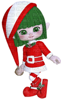 Kaz_Creations Dolls Cookie Elfs Red Christmas - безплатен png