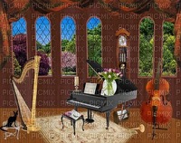 musiikihuone, music room - 免费PNG
