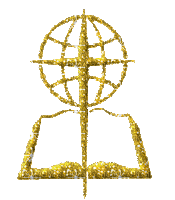 bible cross gold - GIF animasi gratis