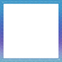 Blue Square Frame - Free PNG