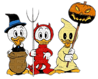 donald duck nephews halloween - gratis png