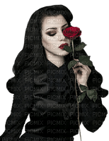 gothic goth dark woman femme frau beauty tube human person people black - png grátis