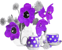 soave deco flowers spring poppy vase tea Breakfast - png ฟรี