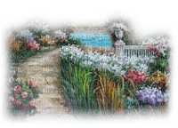 jardin  flores lago dubravka4 - gratis png