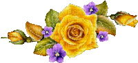 Flower Rose Freen Yellow Gif - Bogusia - Kostenlose animierte GIFs
